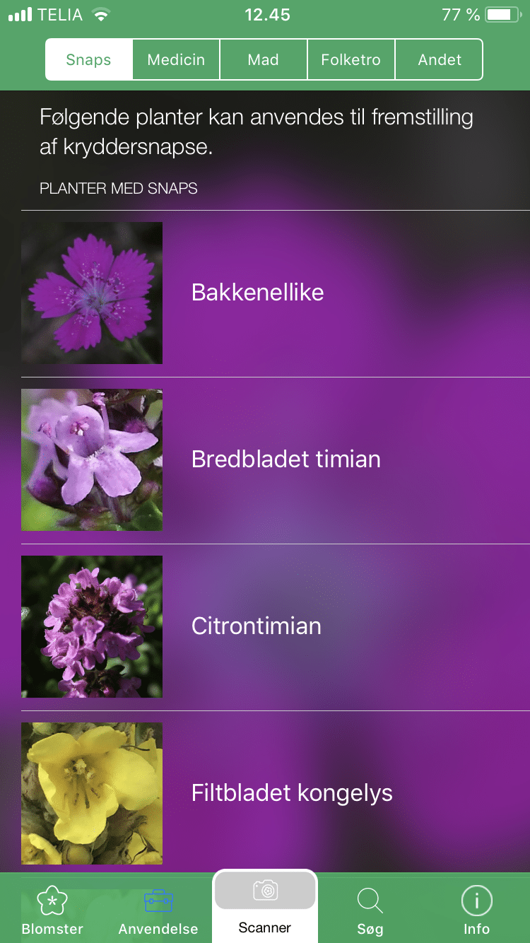 app som kan genkende planter blomster - Netnatur